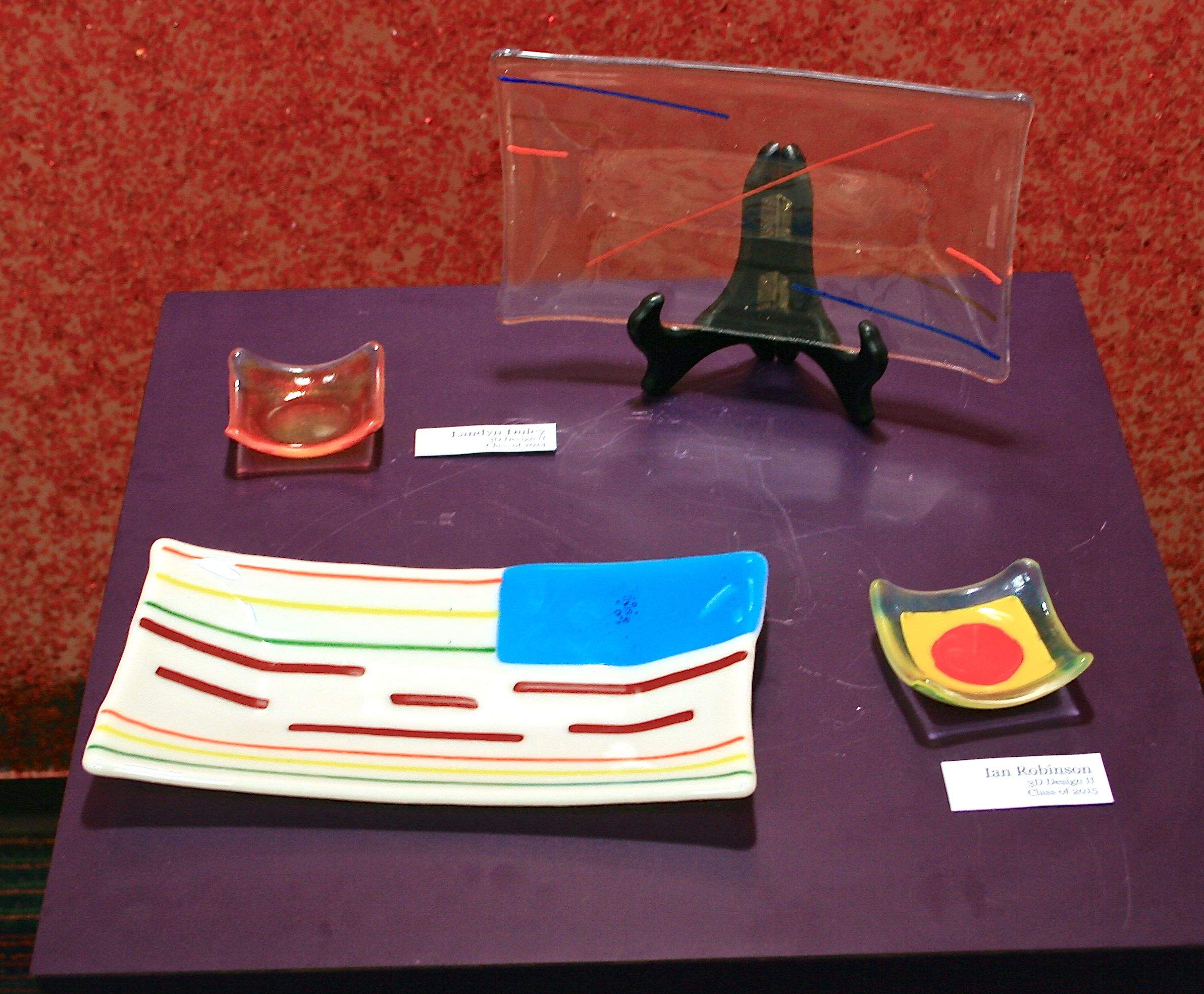 Art Lesson- Fused Glass Sushi Plates