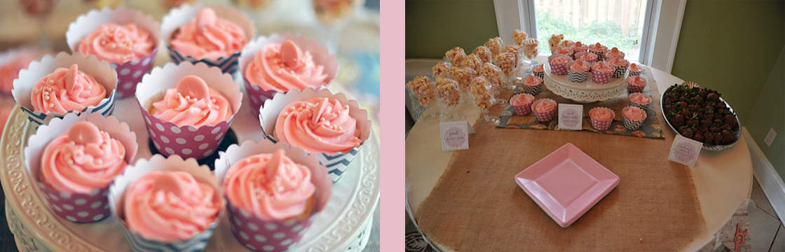 Baby Shower on a Budget-Dessert Table Set Up copy