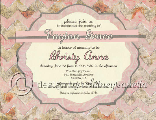 Christy Baby Shower Invitations