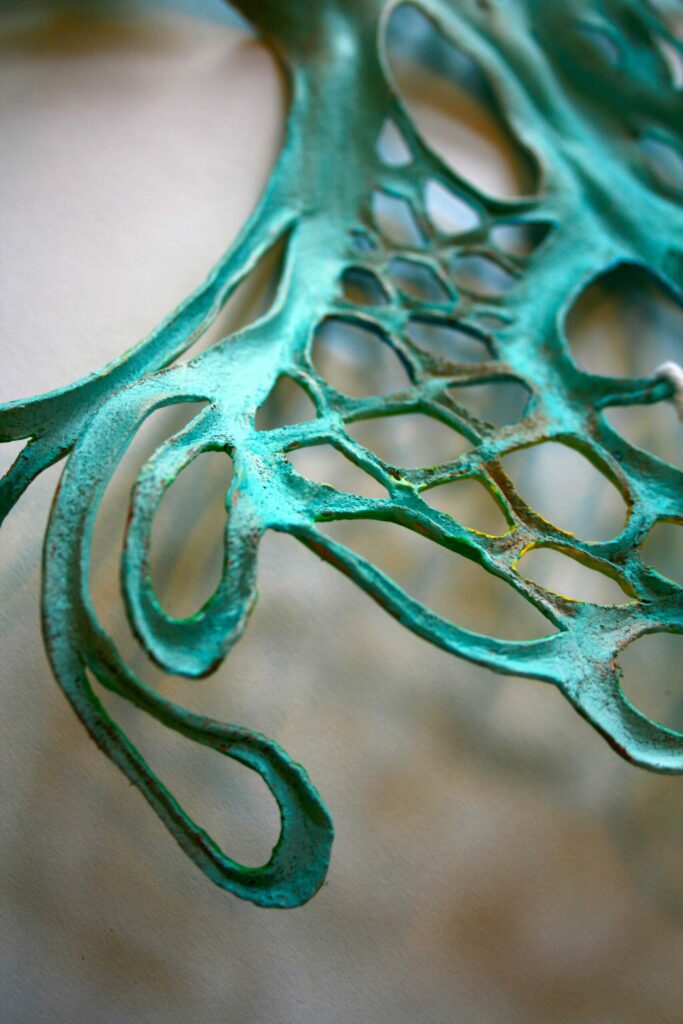 Leather mask detail