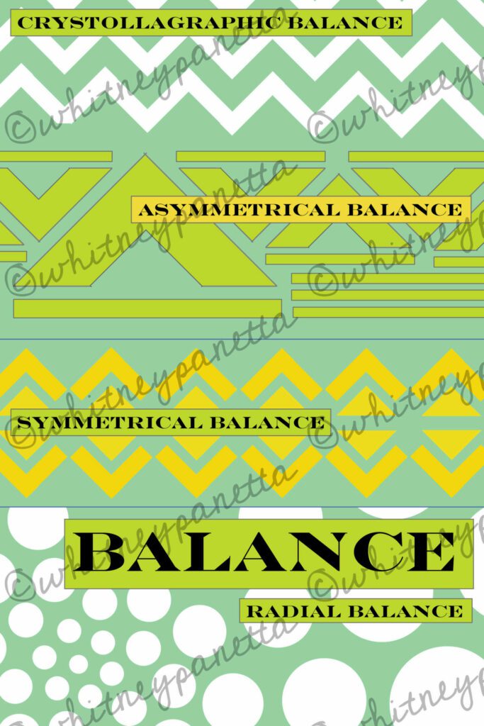 Balance principles of design poster
