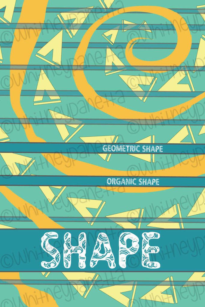 Shape elements of art poster