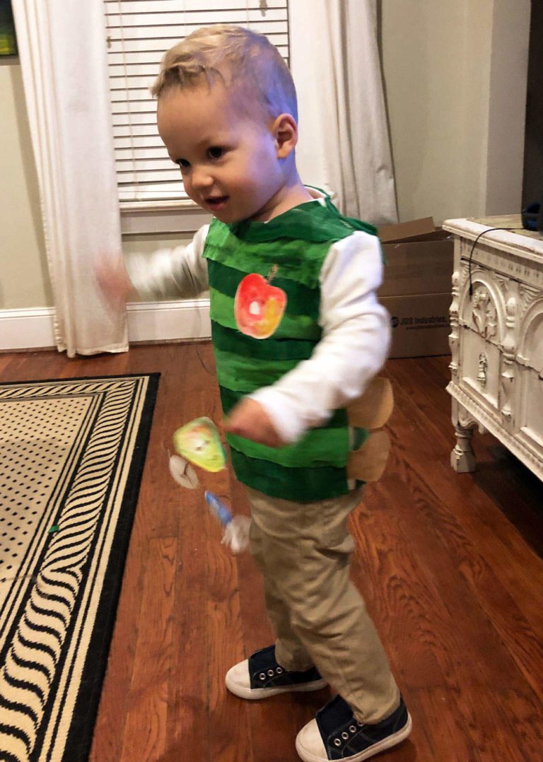 DIY The Very Hungry Caterpillar Costume - Look between the lines