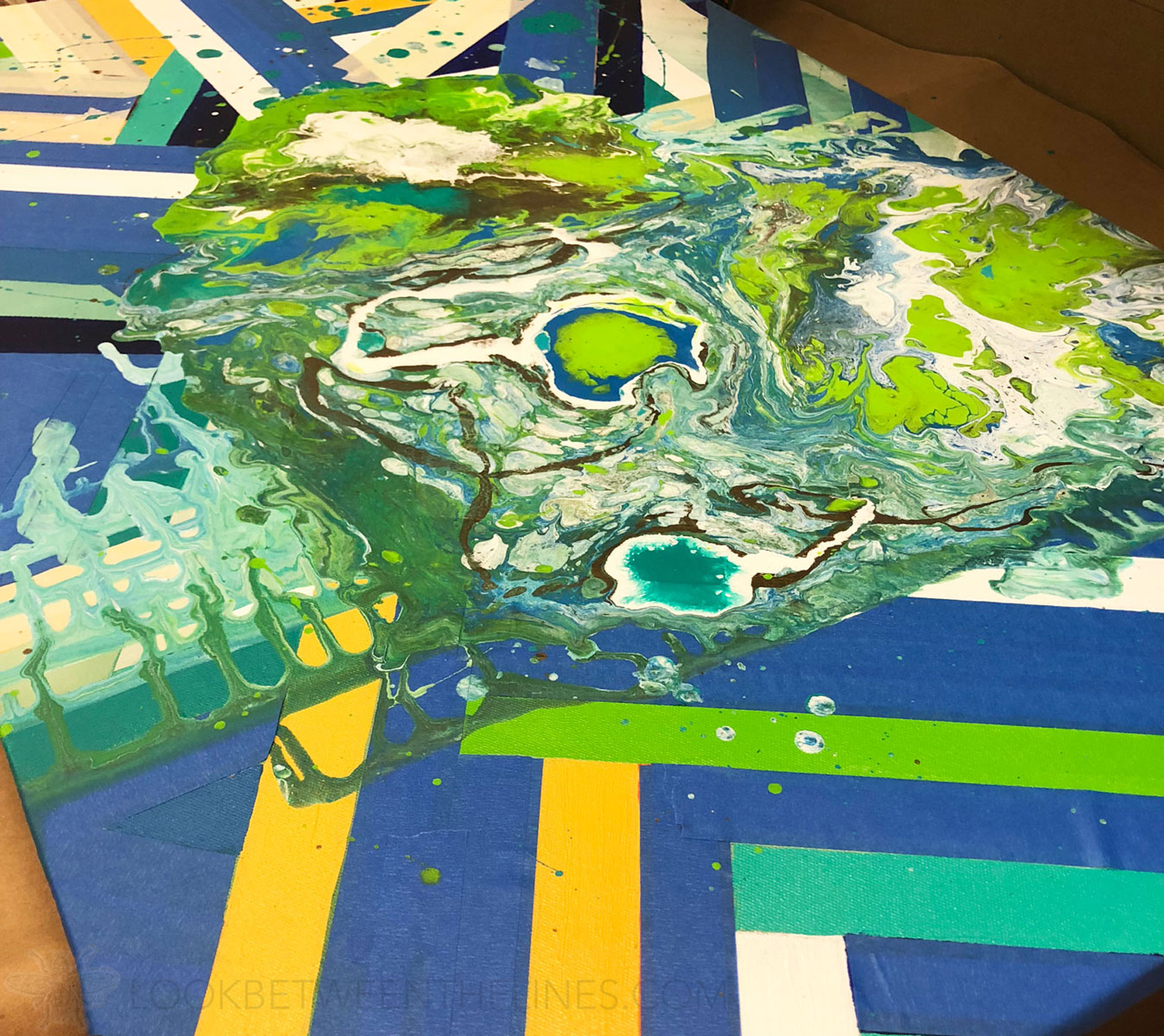 How to create an abstract work of plus how to teach it to high schoolers.