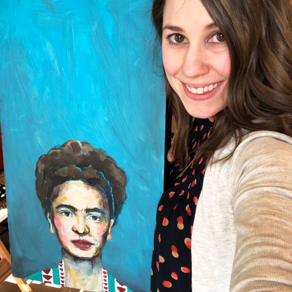 Portrait painting projects can be challenging for students and teachers. 