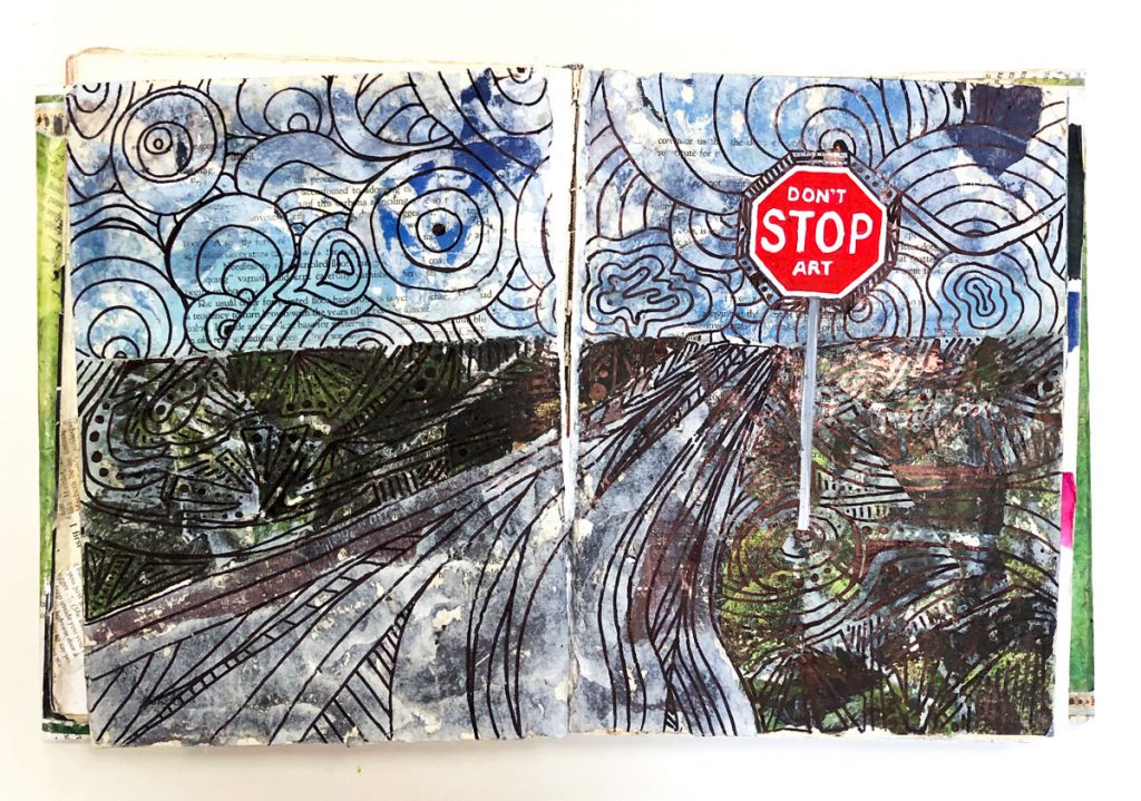 Creative Ideas for Art Journal Pages for the New Year - Look between the  lines