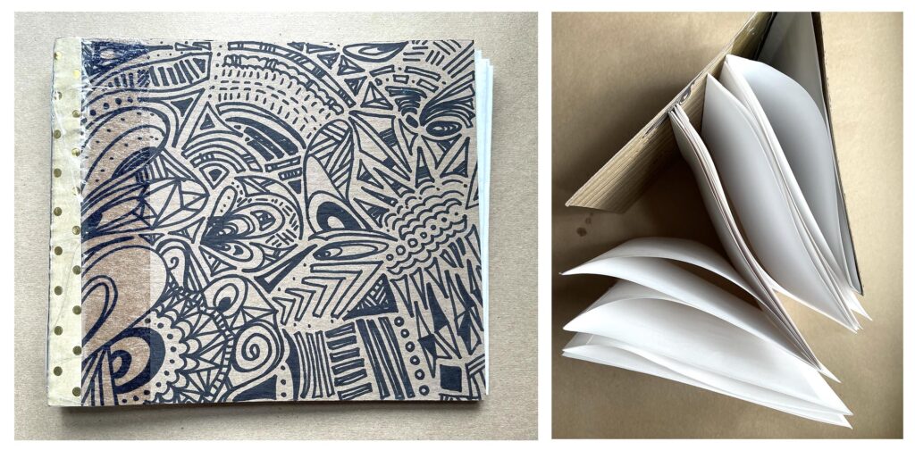 Art Class Projects: Bookbinding & Sketchbooks - Look between the lines