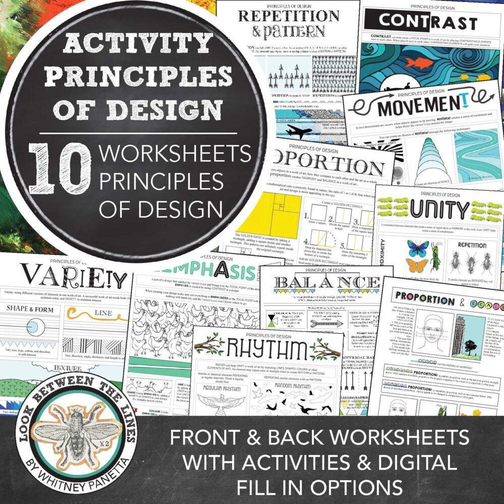 Principles of design worksheet thumbnail image