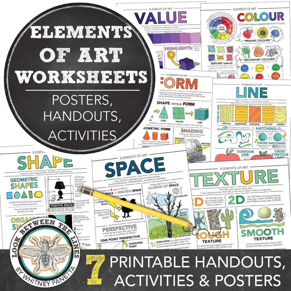 7 elements of art worksheets