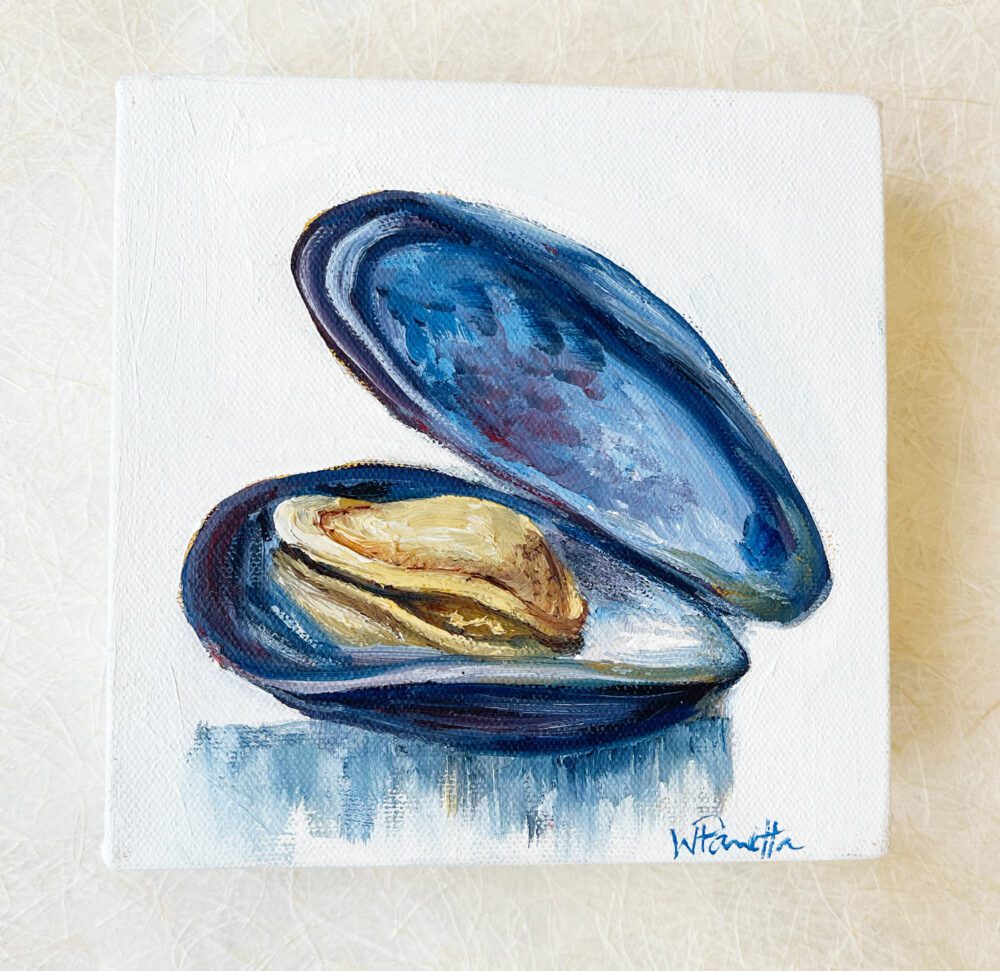 mussel oil painting