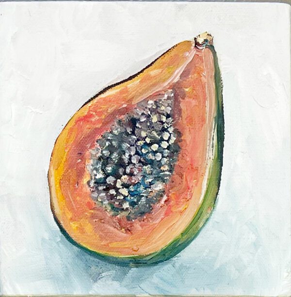 papaya oil painting