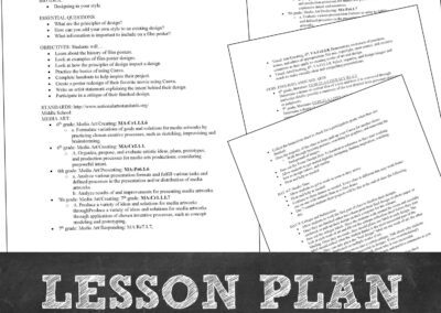 Canva Movie Poster Project Lesson Plan