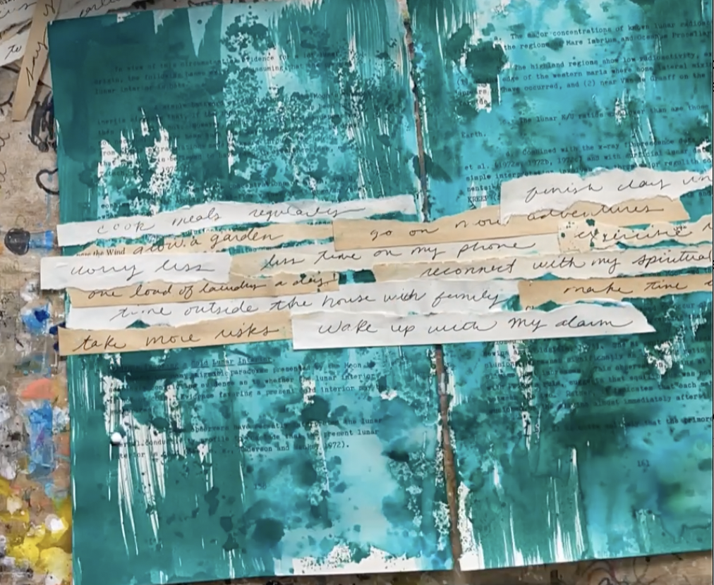 Creative Ideas for Art Journal Pages for the New Year - Look between the  lines