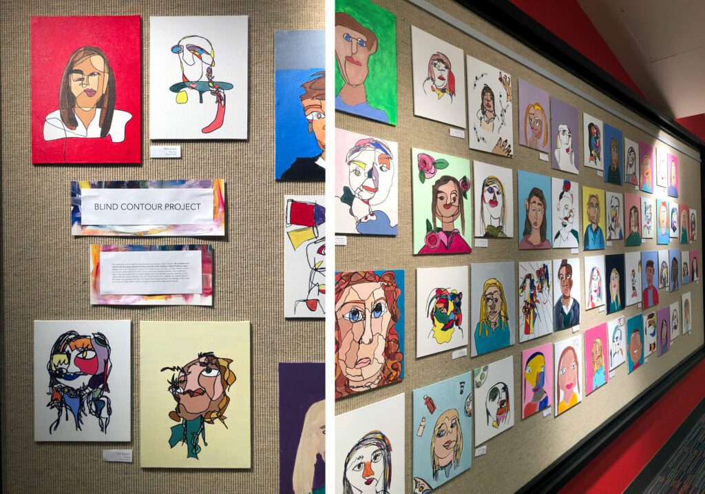 Classroom Art Display Tips & Styles - Look between the lines