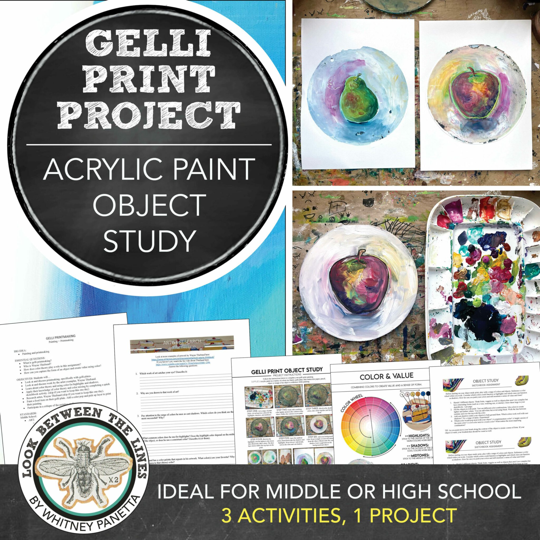 Gelli printmaking project thumbnail