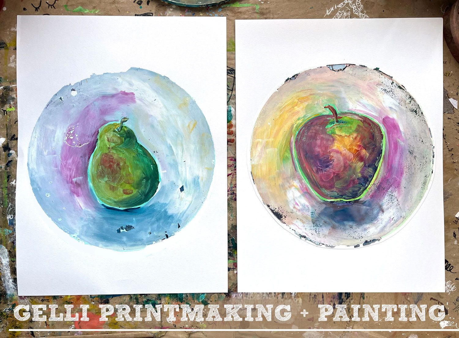 Gelli plate printing is an easy and fun activity to do with kids on a