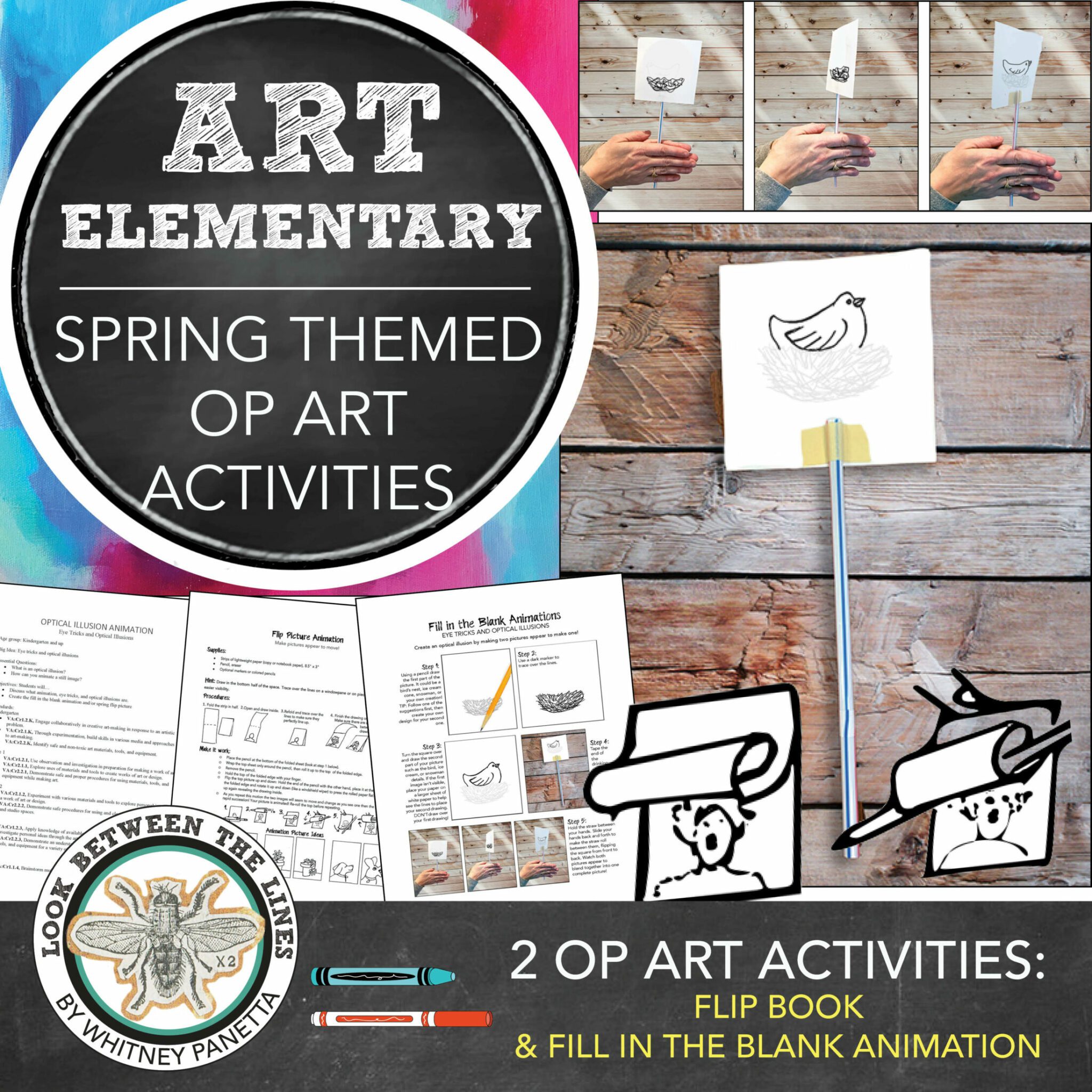 Elementary op art lesson