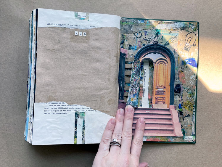 Visual Journal, Junk Journal Ideas - Look between the lines