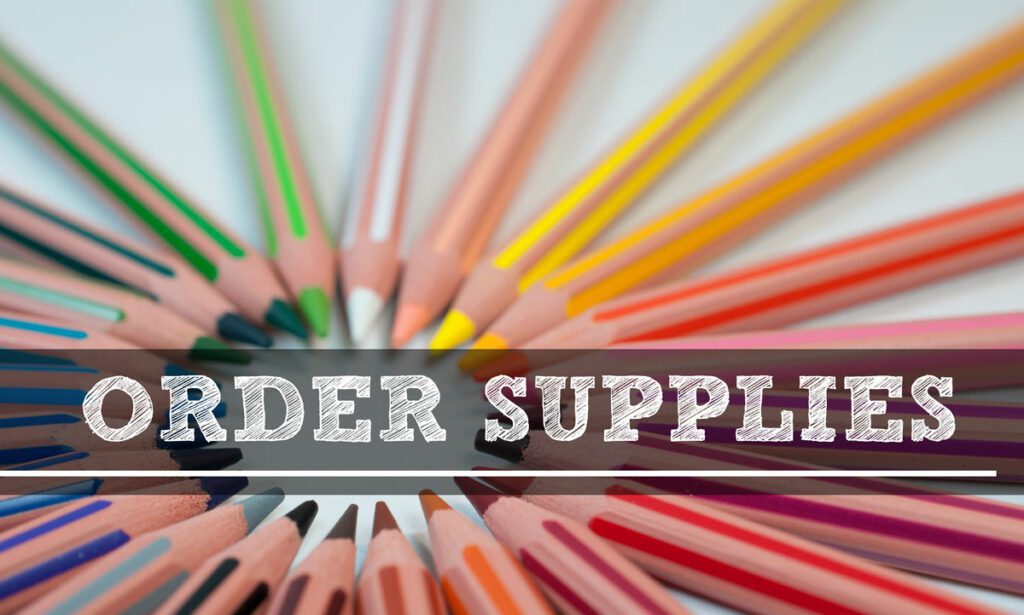 Art teacher post planning tips: order supplies