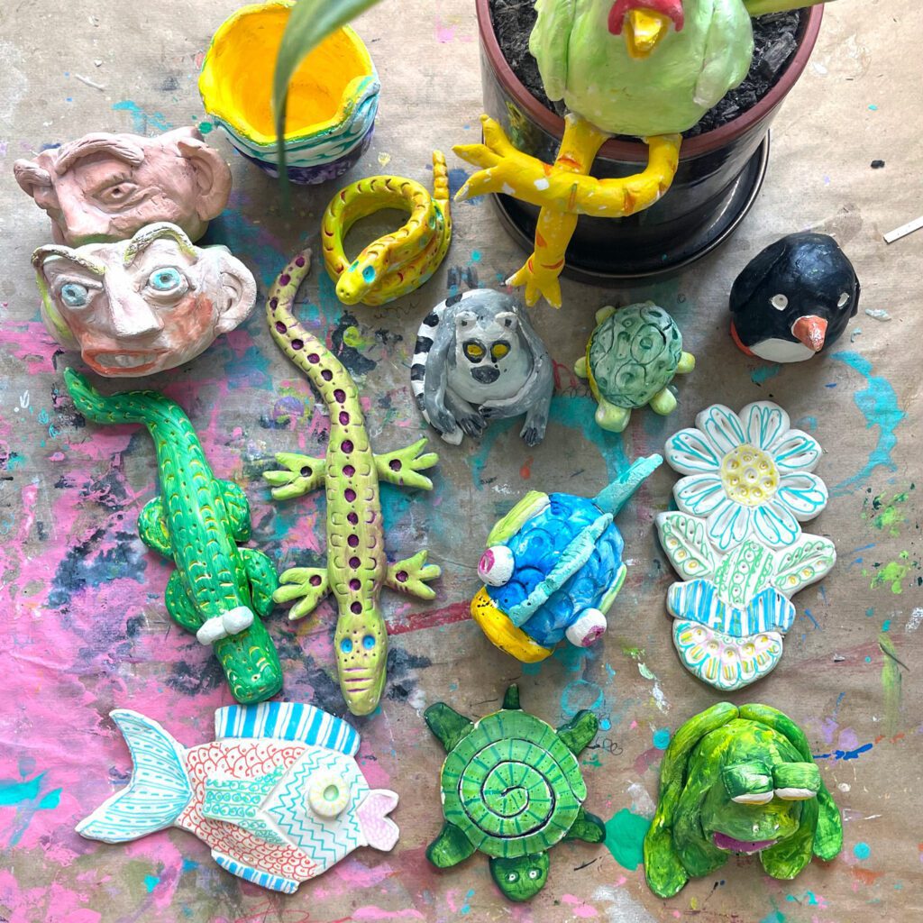 It has been a summer of clay! Get inspired with 14 elementary clay project ideas, 2 projects per grade in K-5 with 2 bonus projects. 