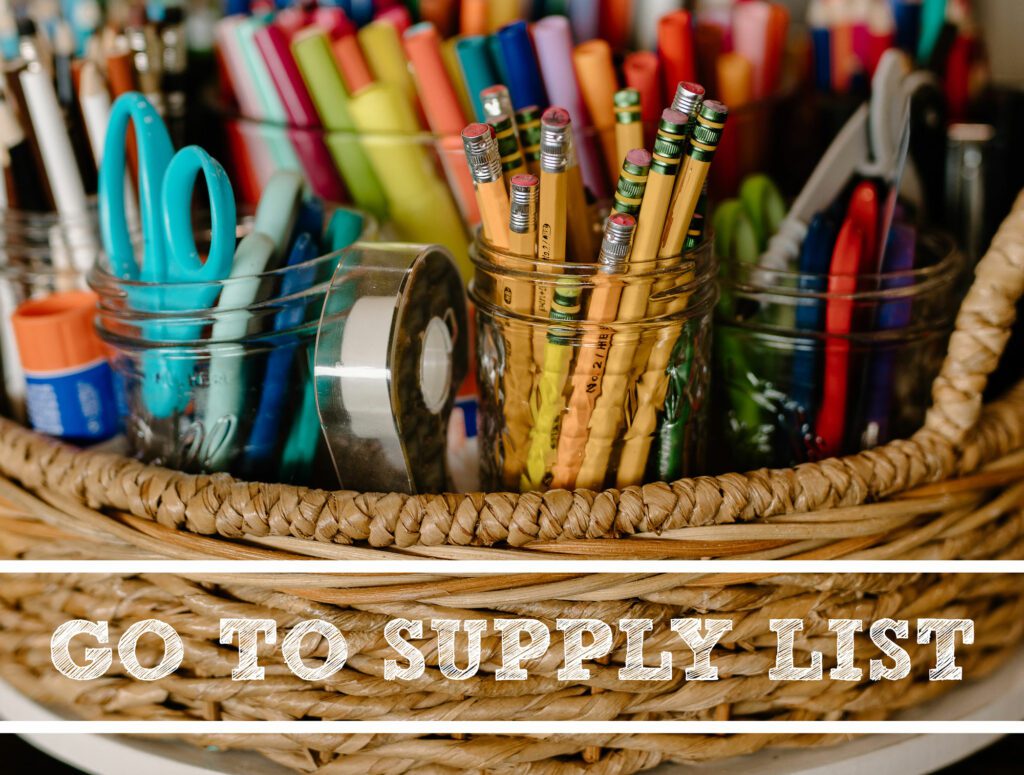 Sketching Supplies List