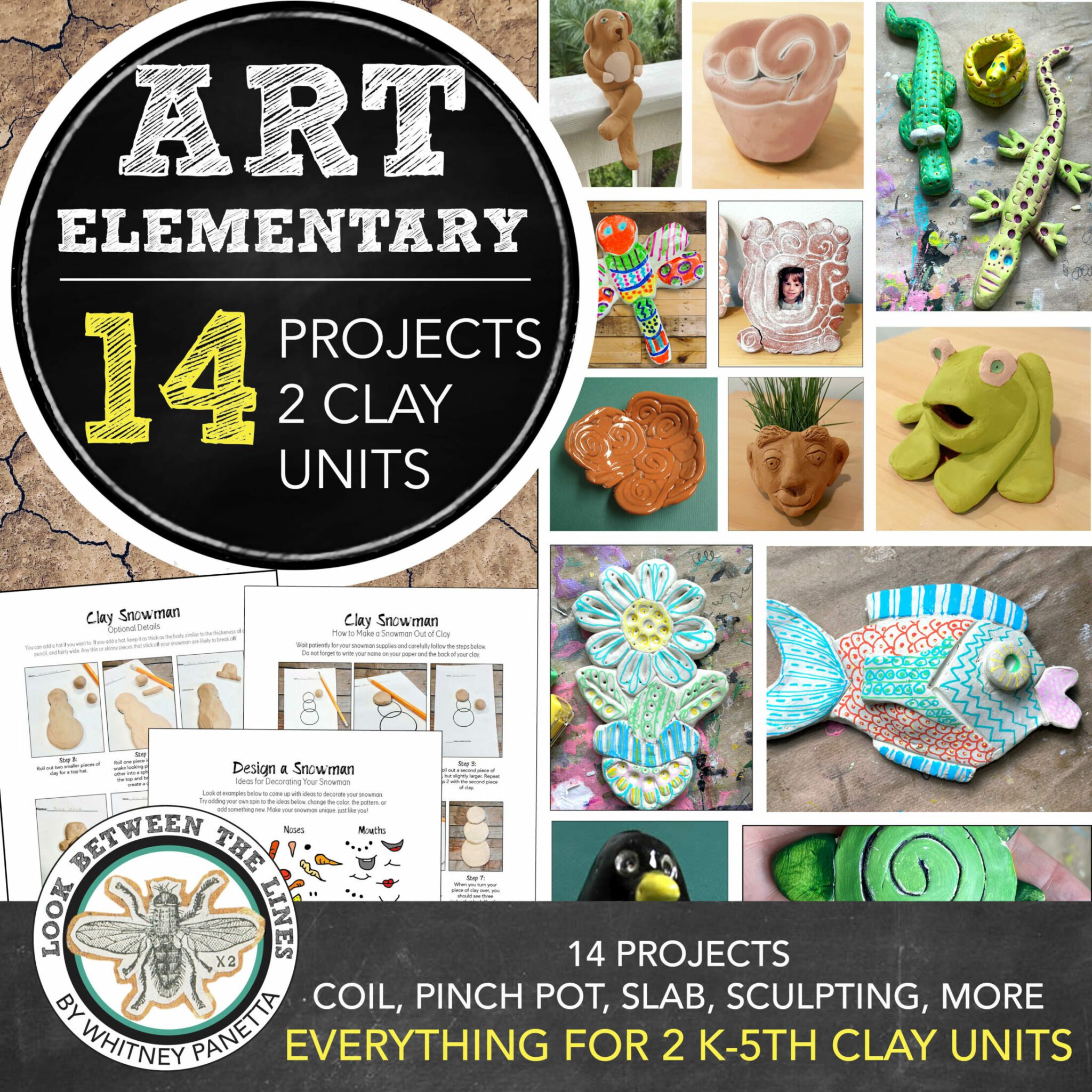 Elementary Art Clay Curriculum: 2 Clay Units, 14 Art Lessons