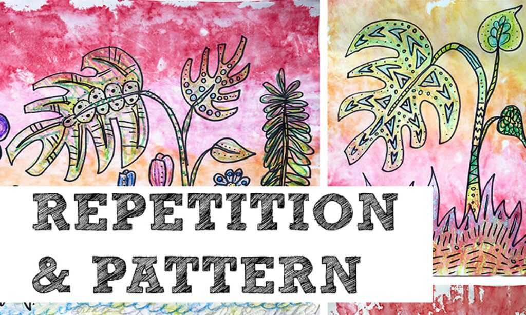 Middle school art curriculum thumbnail-principles of design repetition and pattern