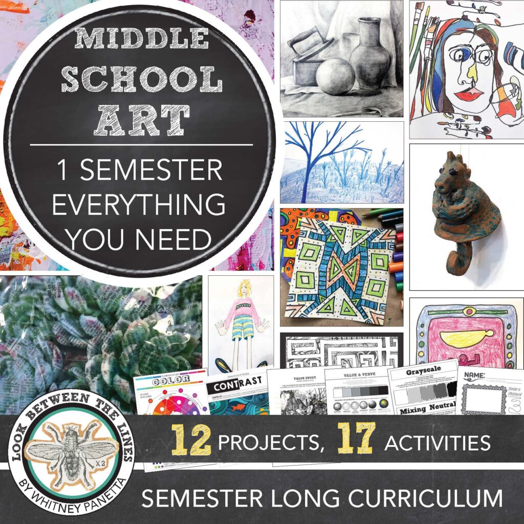 Middle School Art Lessons, Upper Elementary Art Course, Semester Long ...