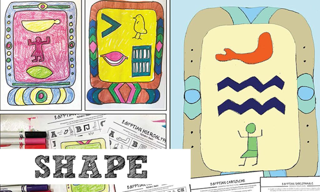 Middle school art curriculum thumbnail-element of art, shape