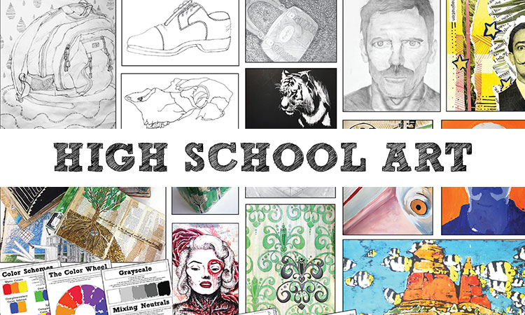 High school art curriculum project examples