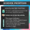 Kindergarten art lesson Pointillism Tree Thumbnail