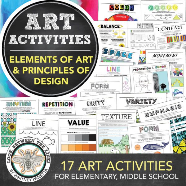 Elements of Art, Principles of Design Worksheets Thumbnail