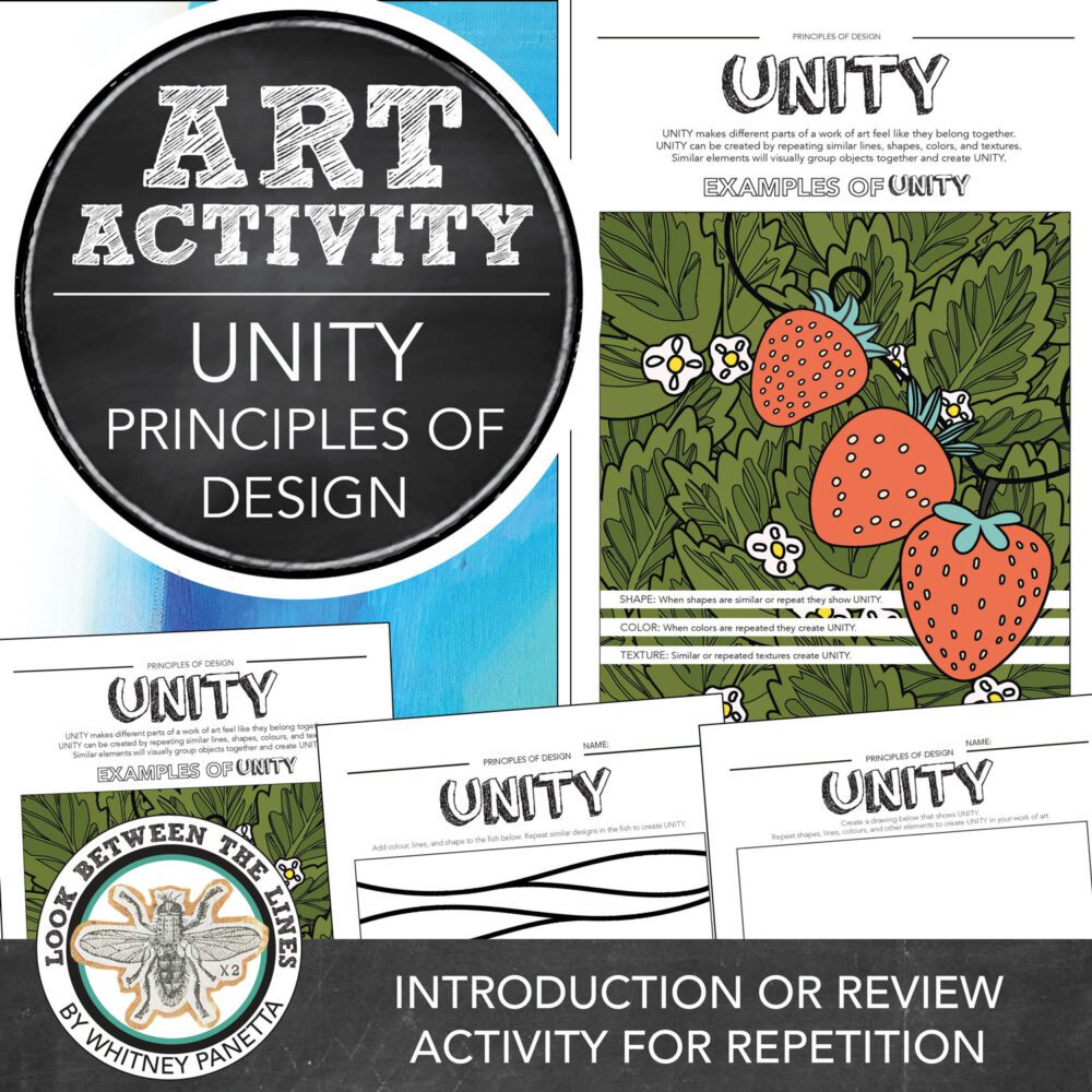 Elementary art activity, unity, thumbnail