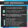 High school art standards