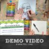 blind contour drawing art lesson thumbnail