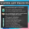 Winter art project bundle thumbnail